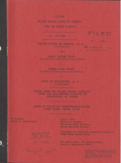 United States v. Lower Elwha Tribe: Brief of Plaintiff-Intervenor/Appellee Lower Elwaha Indian Tribe (1979)