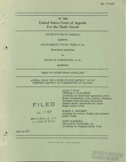 United States v. Washington: Brief of Intervenor- Appellees (1977)