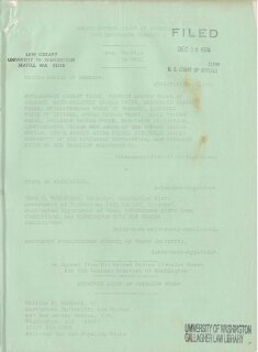 United States v. Washington: Separate Brief of Puyallup Tribe (1974)