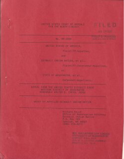 United States v. Washington: Brief of Appellee Quinault Indian Nation (1985)