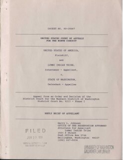 United States v. Washington: Reply Brief of Appellant (1991)