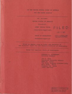 United States v. Washington: Brief for Appellee State of Washington (1991)