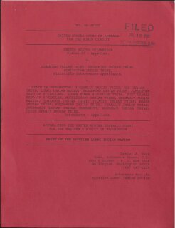 United States v. Washington: Brief of the Appellee Lummi Indian Nation (1995)