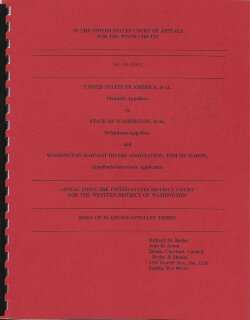 United States v. Washington: Brief of Plaintiff/Appellee Tribes (1995)