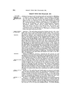 Treaty with the S'Klallam, 1855